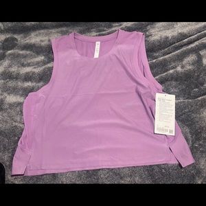 Lululemon mesh back crop top
